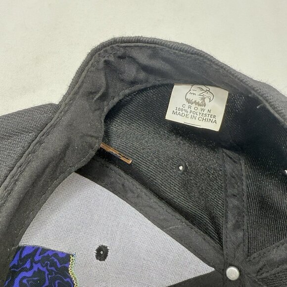 Findlay Snapback Baseball Hat Men Cap Lace Tied Link String Logo Emblem Black - Picture 8 of 12